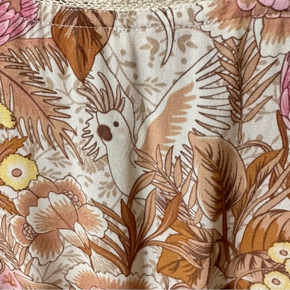 Spell & The Gypsy Jungle Floral boho Mini Dress with Pockets size XS - Picture 11 of 16